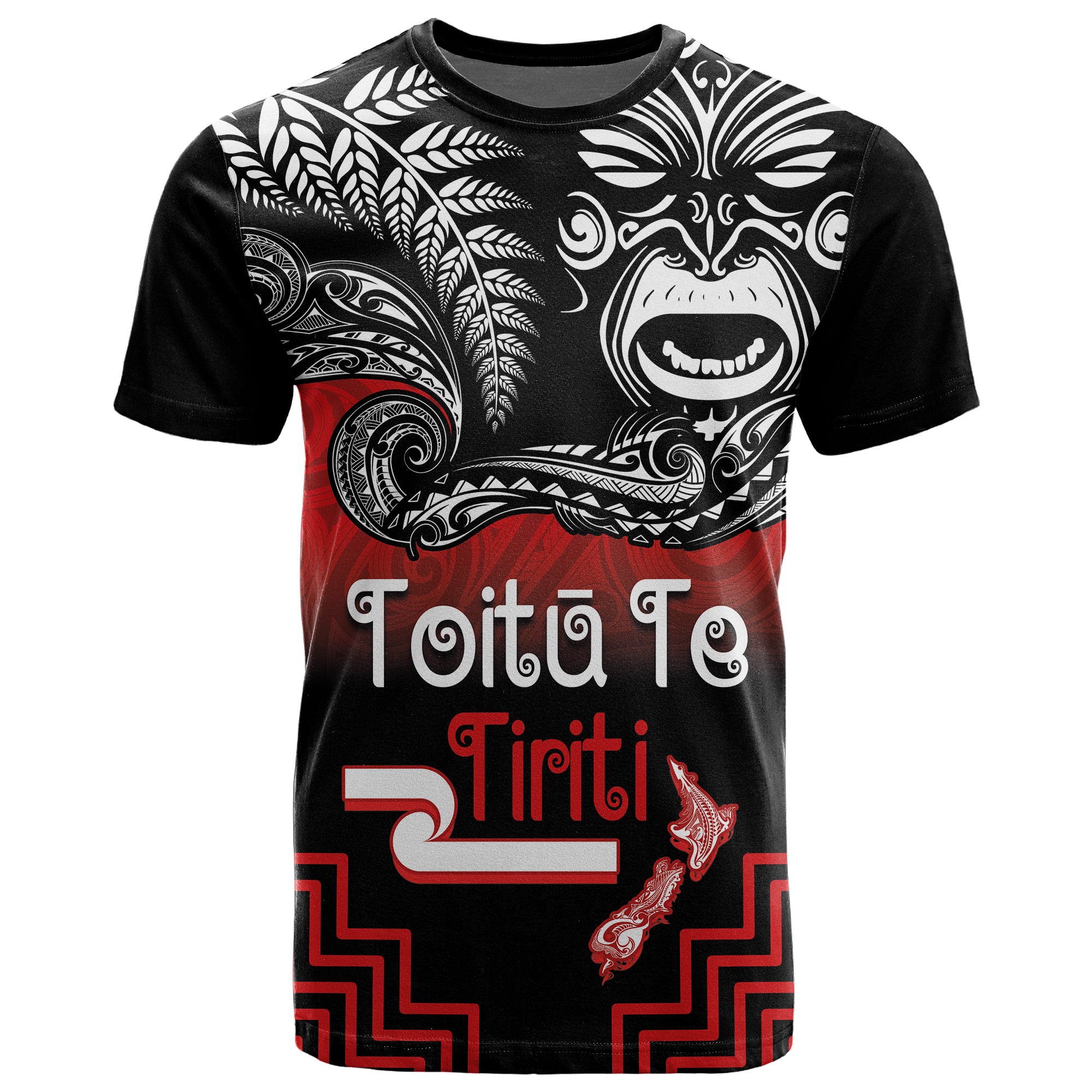 Aotearoa Toitu Te Tiriti T Shirt New Zealand Honour the Treaty - Fight Together LT03