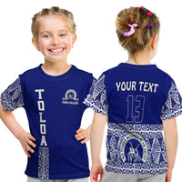 (Custom Personalised) Toloa T Shirt Kid Tupou College Tonga Pattern LT13 Youth XL Size14 - Polynesian Pride