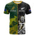 Australia Rugby Mix Aotearoa Rugby T Shirt Wallabies All Black 2023 Special Version LT14 Black - Polynesian Pride