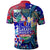 Samoa Polo Shirt Custom Manu Samoa Rugby 2023 Humpback Whale Hexagon Tribal Tropical Style - Polynesian Pride