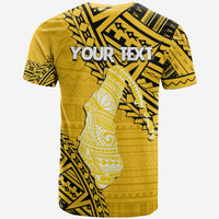 Cook Islands Tribal Custom T Shirt Island Map Aitutaki Island LT7 - Polynesian Pride