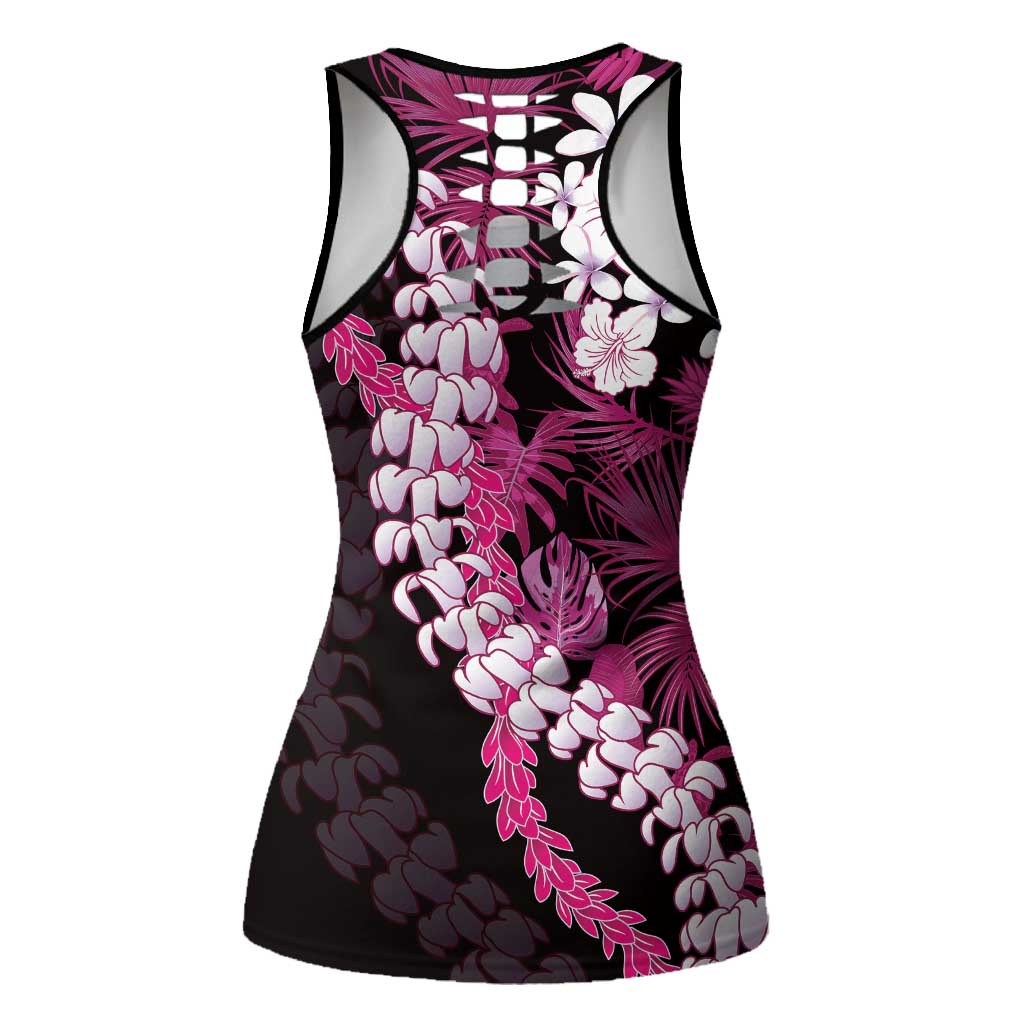 Akala Aloha Hawaii Lei Hollow Tank Top Tropical Flowers Elegant Vibe - Polynesian Pride