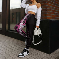 Akala Aloha Hawaii Lei Jogger Pants Tropical Flowers Elegant Vibe - Polynesian Pride