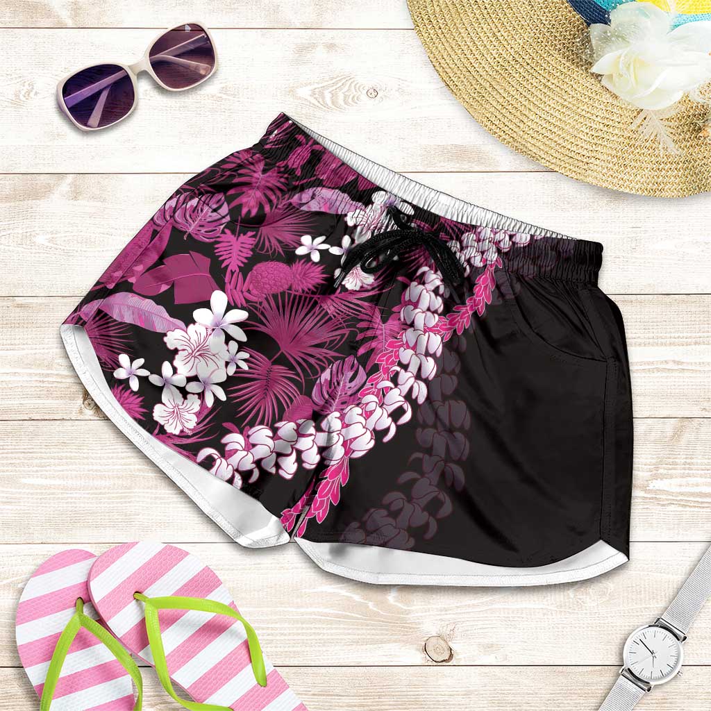 Akala Aloha Hawaii Lei Shorts for Women Tropical Flowers Elegant Vibe - Polynesian Pride