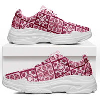 Akala Palaka Quilt Hawaii Chunky Sneakers Hawaiian Tropical Monstera Sea Turtle