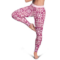 Akala Palaka Quilt Hawaii Leggings Hawaiian Tropical Monstera Sea Turtle