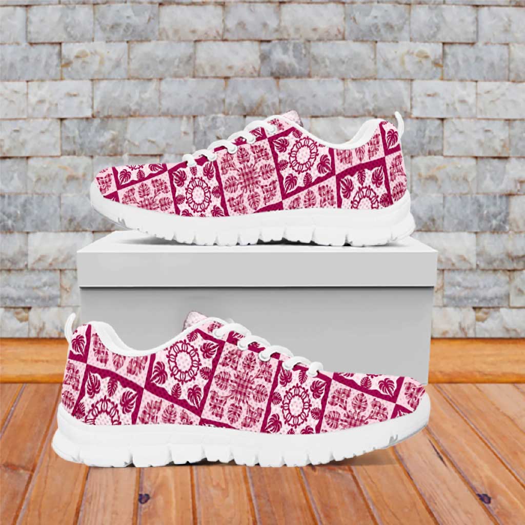 Akala Palaka Quilt Hawaii Sneakers Hawaiian Tropical Monstera Sea Turtle