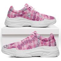 Alaka Aloha Hawaii Chunky Sneakers Plumeria Lei With Palaka Motif - Polynesian Pride