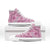 Alaka Aloha Hawaii High Top Shoes Plumeria Lei With Palaka Motif - Polynesian Pride