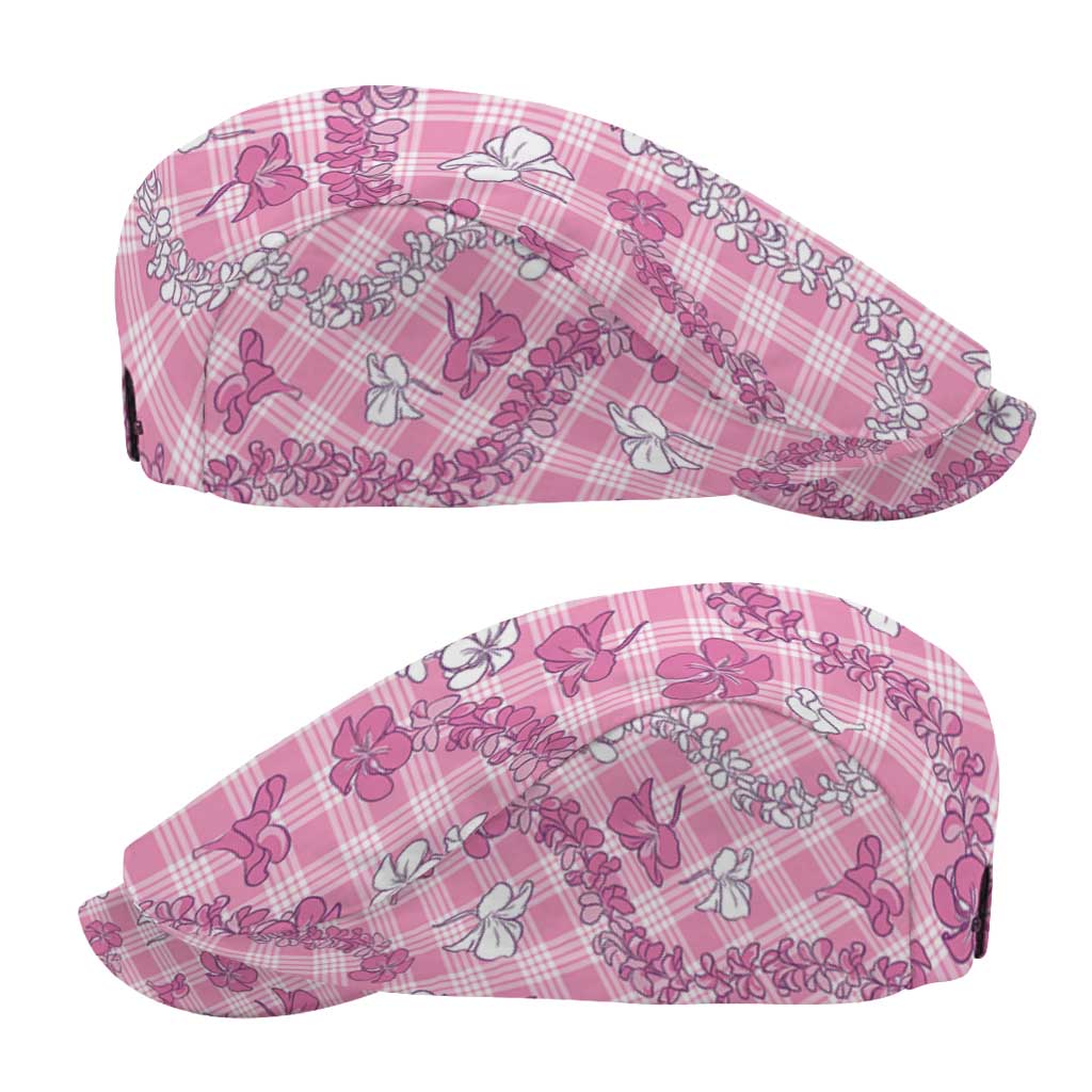 Alaka Aloha Hawaii Jeff Hat Plumeria Lei With Palaka Motif - Polynesian Pride