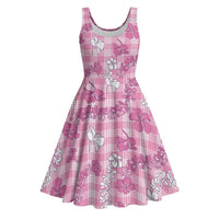 Alaka Aloha Hawaii Midi Dress Plumeria Lei With Palaka Motif - Polynesian Pride