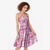 Alaka Aloha Hawaii Midi Dress Plumeria Lei With Palaka Motif - Polynesian Pride