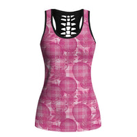 Alaka Hawaii Breadfruit Palaka Motifs Hollow Tank Top