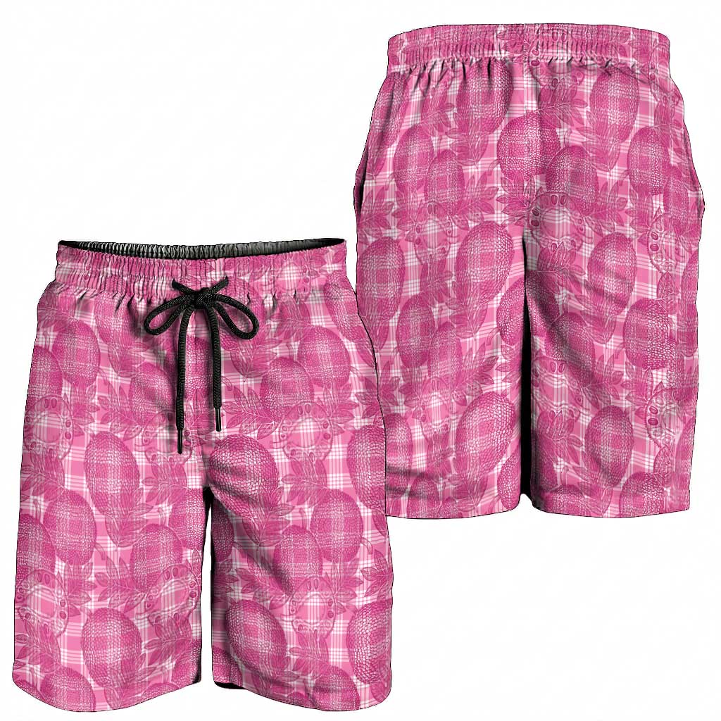 Alaka Hawaii Breadfruit Palaka Motifs Shorts for Men