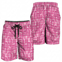 Alaka Hawaii Breadfruit Palaka Motifs Shorts for Men