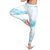 Aloha Hawaii Floral Tapa Leggings Patchwork Turquoise - Polynesian Pride