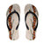 Aloha Hawaii Mikioi Lei Flip Flops Beige Tropical Flower Pattern - Polynesian Pride