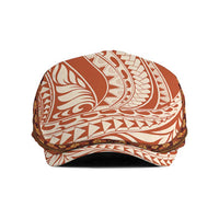 Aloha Hawaii Mikioi Lei Jeff Hat Cattail Red Tropical Flower Pattern - Polynesian Pride