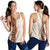 Aloha Hawaii Mikioi Lei Women Racerback Tank Beige Tropical Flower Pattern - Polynesian Pride