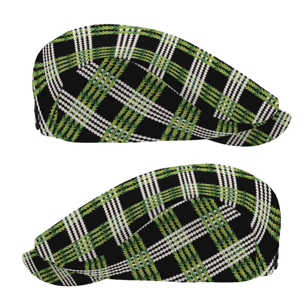 Aloha Hawaii Pakalana Pikake Lei Jeff Hat Palaka Inspired Hawaiian-plaid Black