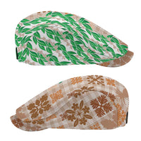 Aloha Hawaii Palaka Tuberose Lei Jeff Hat Hawaiian Quilt Seamless Style - Polynesian Pride