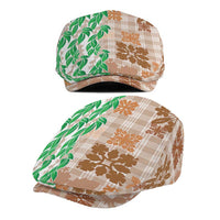 Aloha Hawaii Palaka Tuberose Lei Jeff Hat Hawaiian Quilt Seamless Style - Polynesian Pride