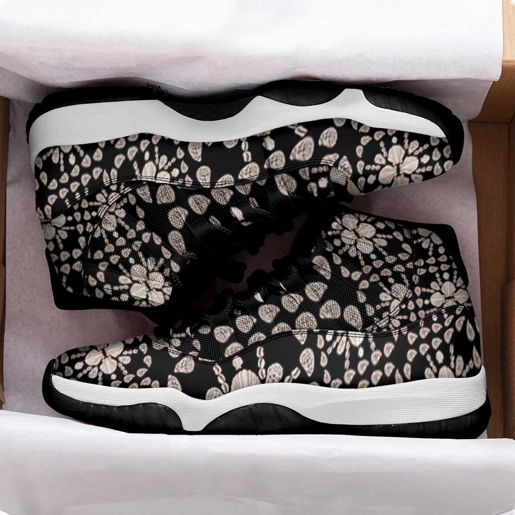 Aloha Hawaii Shell Quilt Sneakers J11 Seamless Style - Polynesian Pride