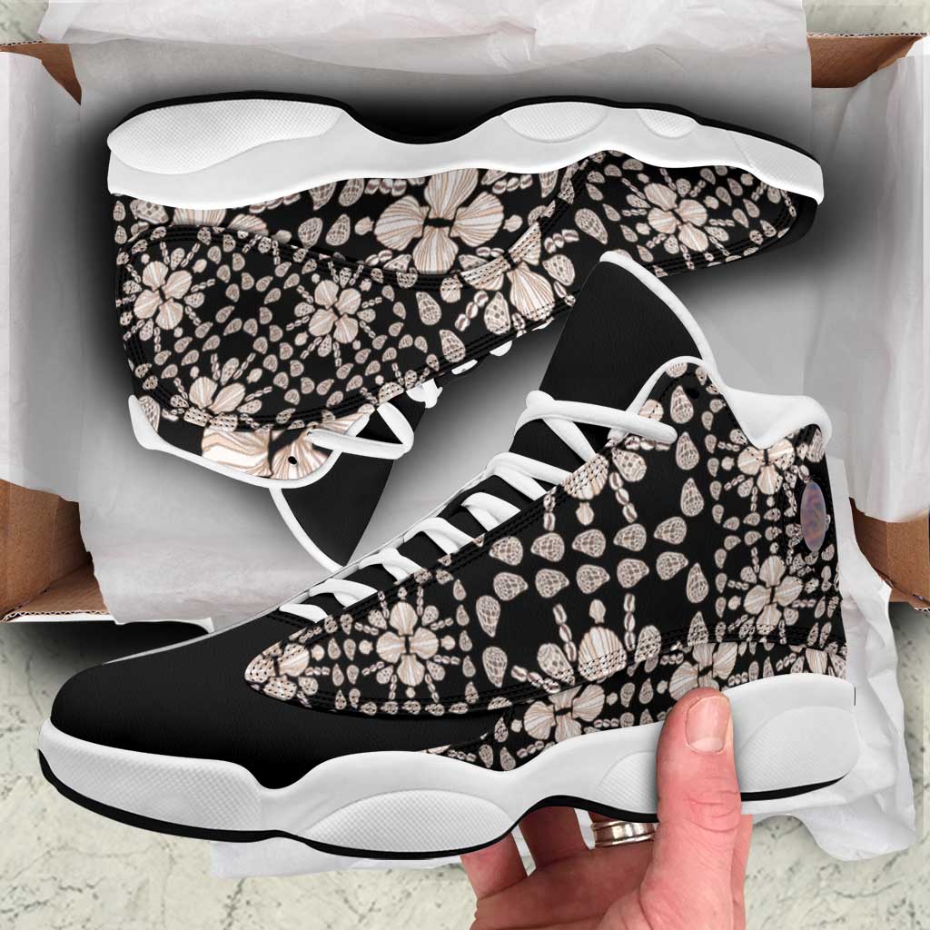 Aloha Hawaii Shell Quilt Sneakers J13 Seamless Style - Polynesian Pride