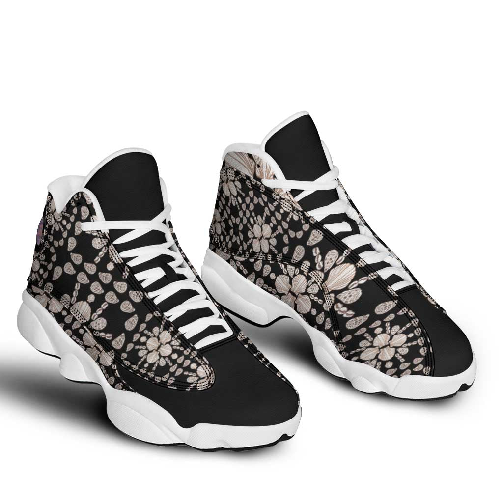 Aloha Hawaii Shell Quilt Sneakers J13 Seamless Style - Polynesian Pride