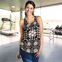 Aloha Hawaii Shell Quilt Women Racerback Tank Seamless Style - Polynesian Pride