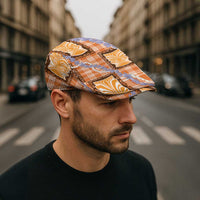 Aloha Hawaii Tiki Palaka Motifs Jeff Hat Honohono Lei Orange Elegant Vibes LT14 - Polynesian Pride