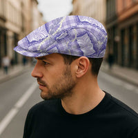 Aloha Hawaii Tiki Palaka Motifs Jeff Hat Honohono Lei Purple Elegant Vibes LT14 - Polynesian Pride
