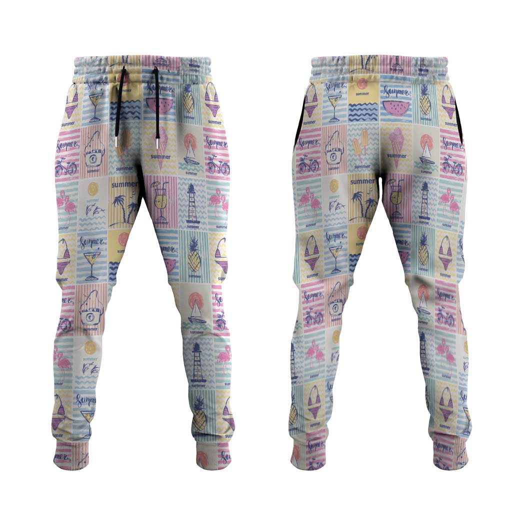 Aloha Summer Posters Grunge Textures Jogger Pants