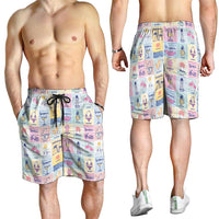 Aloha Summer Posters Grunge Textures Shorts for Men