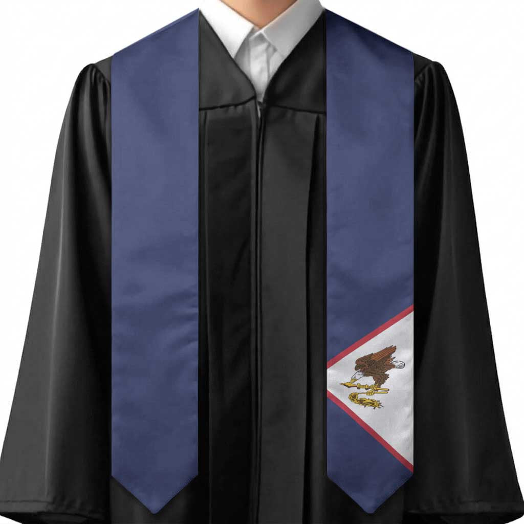 American Samoa Graduation Stole Flag Style