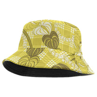 Anthurium Pikake Ti Leaf Palaka Bucket Hat Yellow Version