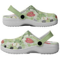 Anthurium Pikake Ti Leaf Palaka Clogs Shoes Green Version