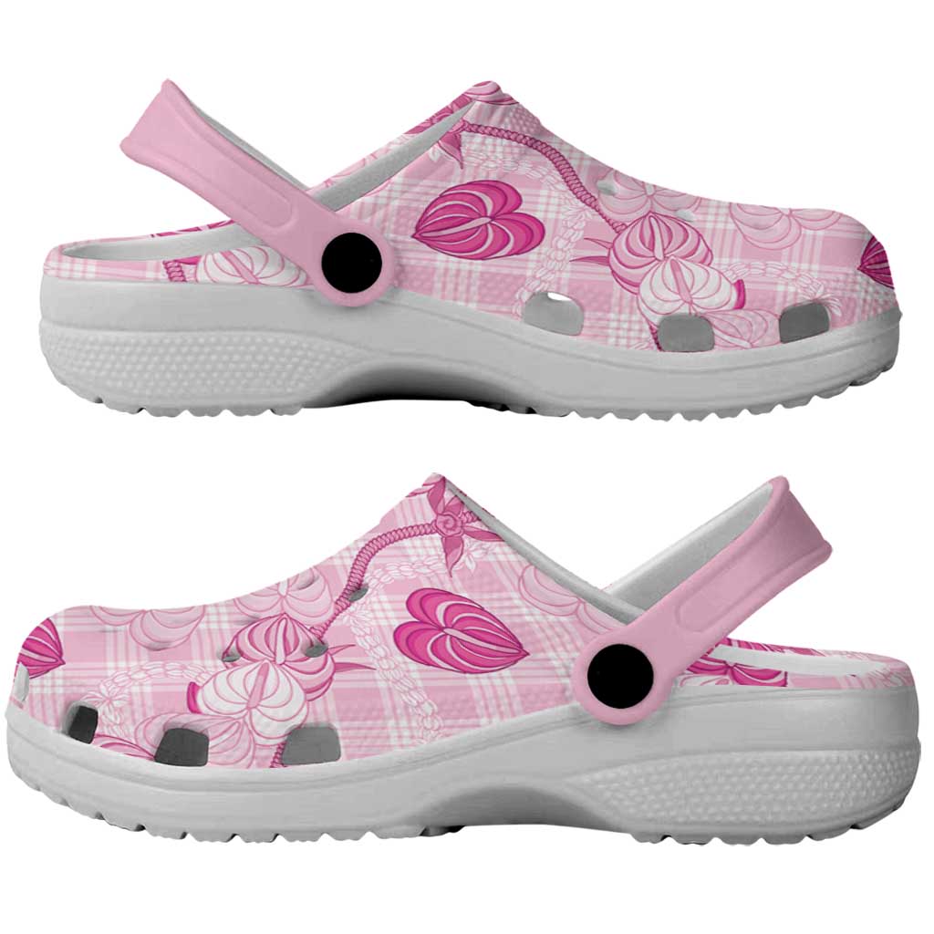 Anthurium Pikake Ti Leaf Palaka Clogs Shoes Pink Version