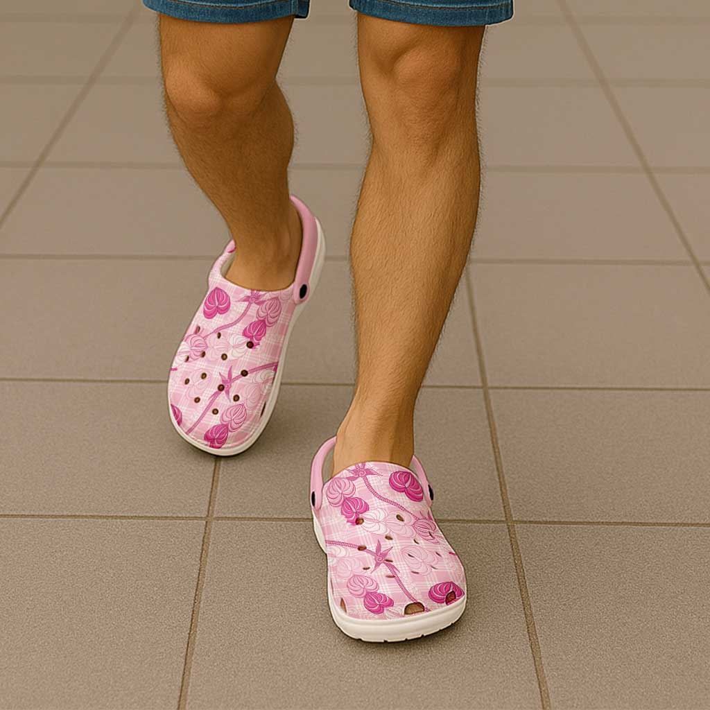 Anthurium Pikake Ti Leaf Palaka Clogs Shoes Pink Version