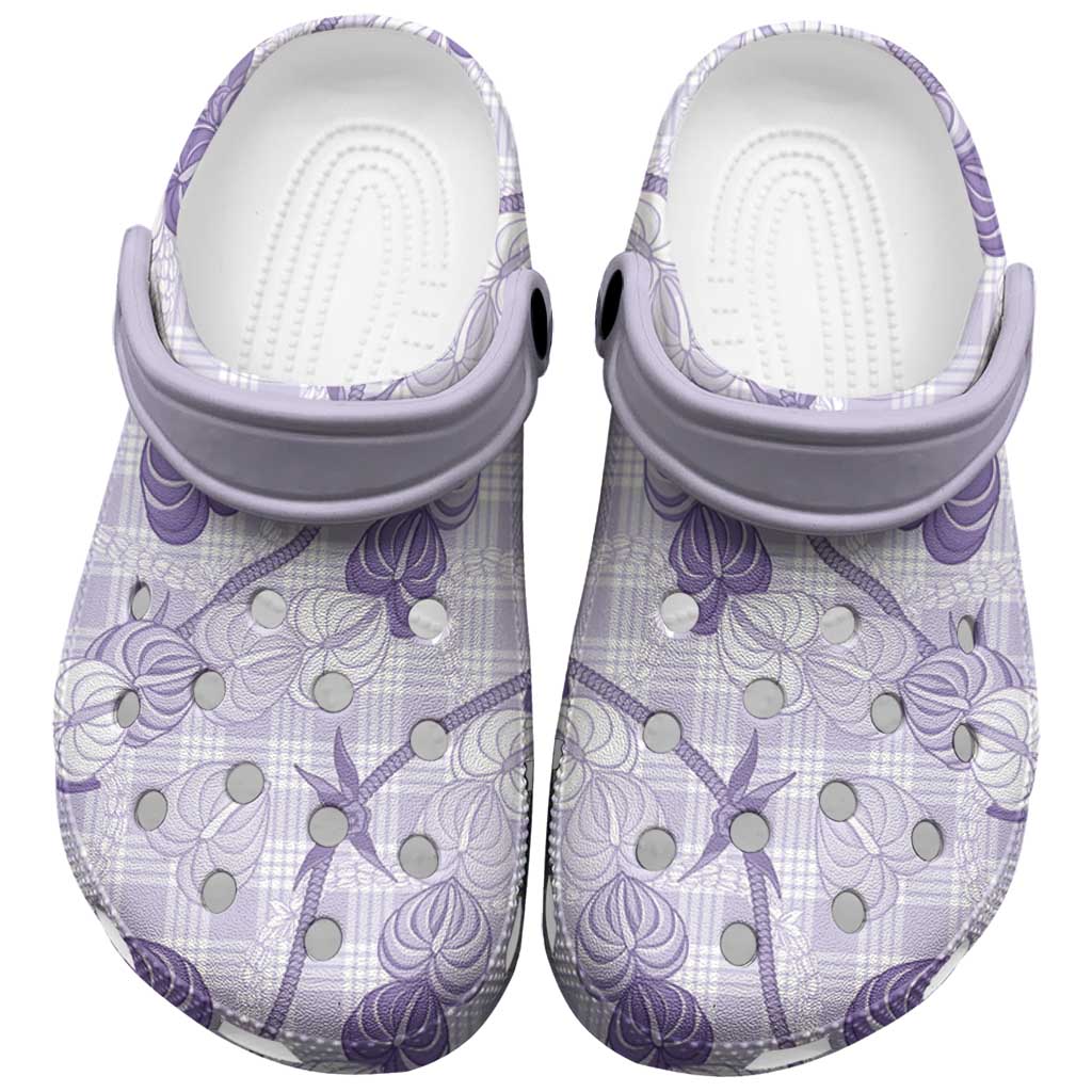 Anthurium Pikake Ti Leaf Palaka Clogs Shoes Purple Version