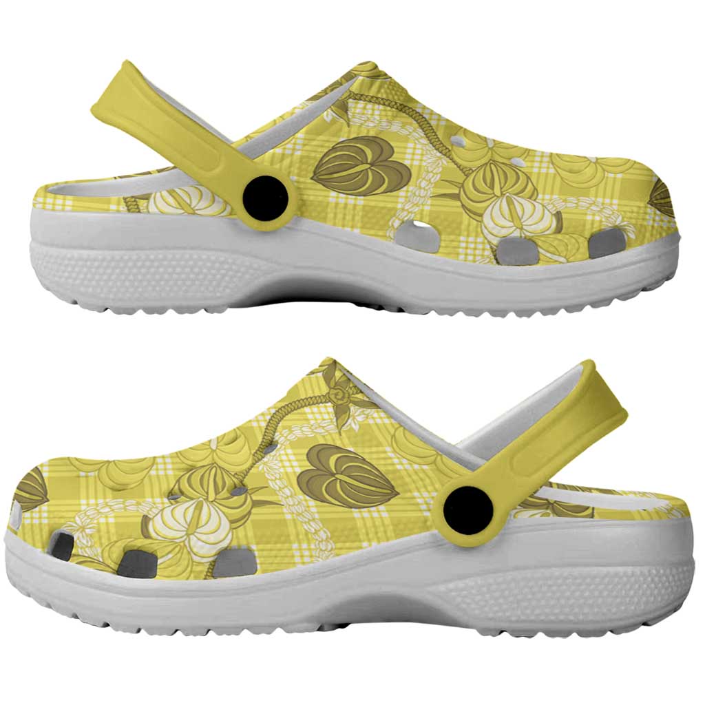 Anthurium Pikake Ti Leaf Palaka Clogs Shoes Yellow Version