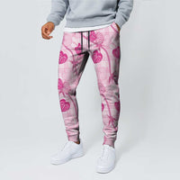 Anthurium Pikake Ti Leaf Palaka Jogger Pants Pink Version