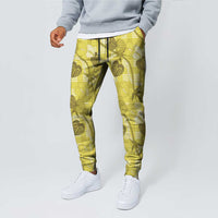 Anthurium Pikake Ti Leaf Palaka Jogger Pants Yellow Version
