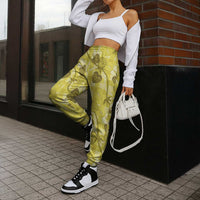 Anthurium Pikake Ti Leaf Palaka Jogger Pants Yellow Version