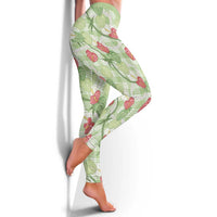 Anthurium Pikake Ti Leaf Palaka Leggings Green Version