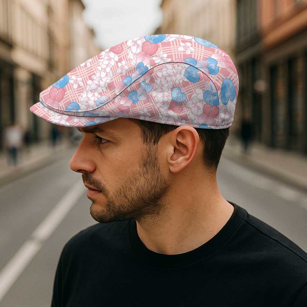 Anthurium Plumeria Lei Pastel Jeff Hat Pink Hawaiian Splendid Palaka