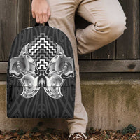 Aotearoa Kowhaiwhai Poutama Black Motif Backpack