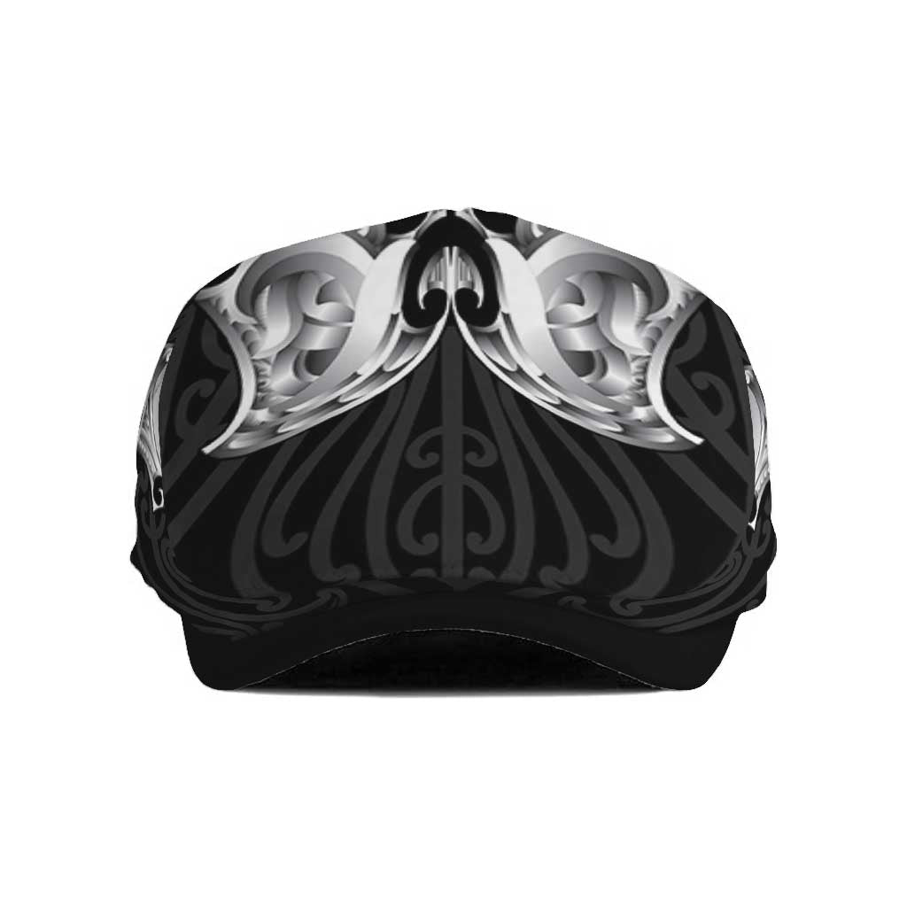 Aotearoa Kowhaiwhai Poutama Black Motif Jeff Hat