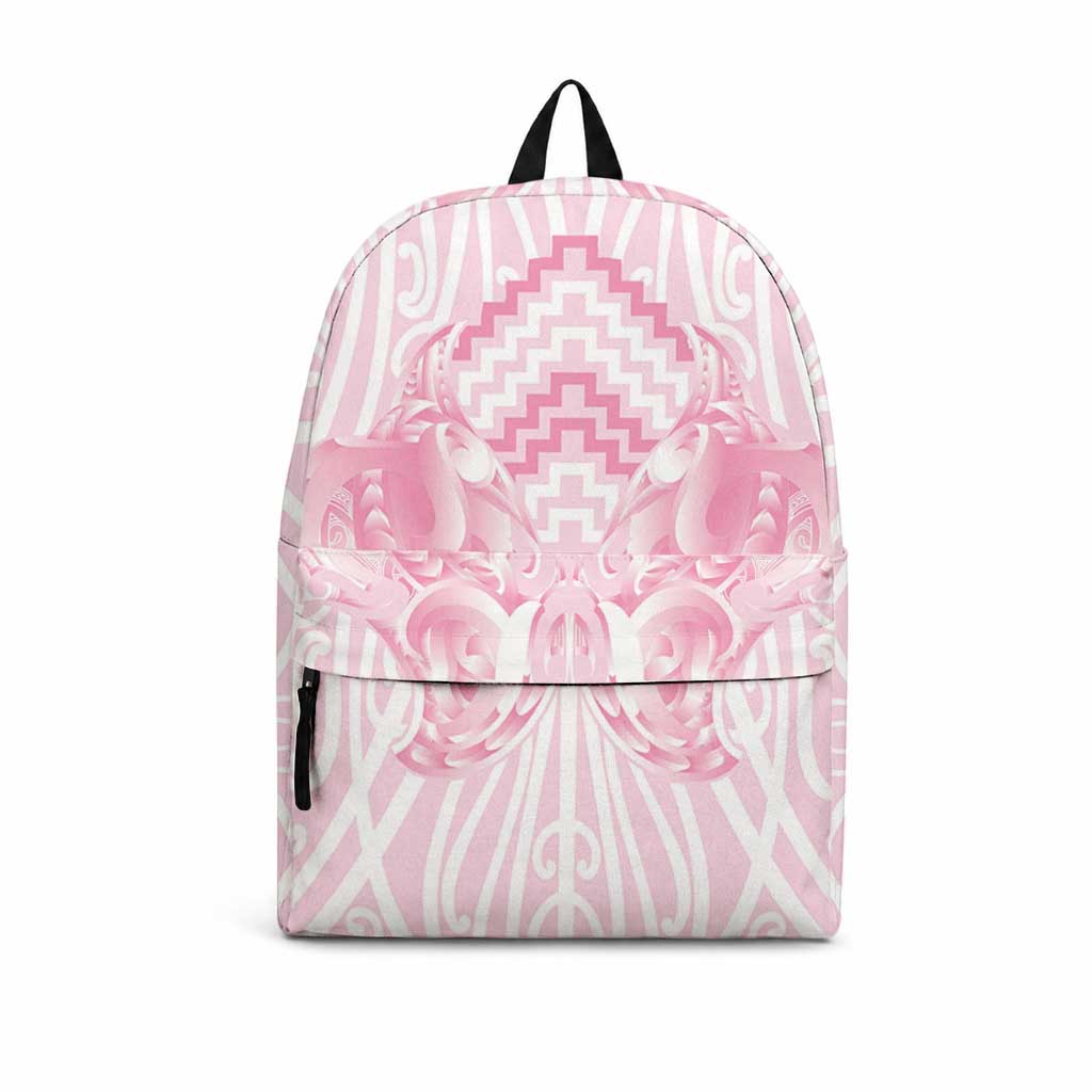 Aotearoa Kowhaiwhai Poutama Pink Motif Backpack