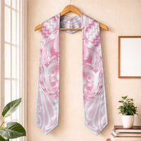 Aotearoa Kowhaiwhai Poutama Pink Motif Graduation Stole